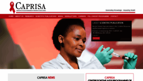 What Caprisa.org website looked like in 2021 (2 years ago)