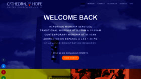 What Cathedralofhope.com website looked like in 2021 (2 years ago)
