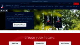 What Columbusstate.edu website looked like in 2021 (2 years ago)