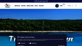 What Croatia.hr website looked like in 2021 (2 years ago)