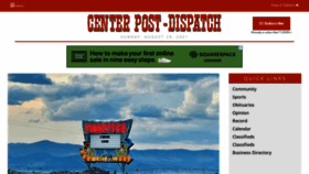 What Centerpostdispatch.com website looked like in 2021 (2 years ago)