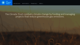 What Climatetrust.org website looked like in 2021 (2 years ago)