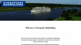 What Chesapeakeshipbuilding.com website looked like in 2021 (2 years ago)