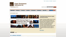What Copper.org website looked like in 2021 (2 years ago)