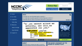 What Civilrighttocounsel.org website looked like in 2021 (2 years ago)