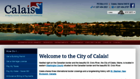 What Calaismaine.org website looked like in 2021 (2 years ago)