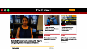 What Citizen.co.za website looked like in 2021 (2 years ago)
