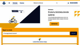What Correos.es website looked like in 2021 (2 years ago)