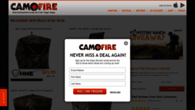 What Camofire.com website looked like in 2021 (2 years ago)