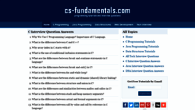 What Cs-fundamentals.com website looked like in 2021 (2 years ago)