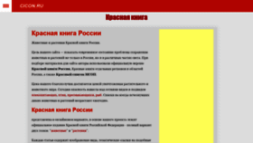 What Cicon.ru website looked like in 2021 (2 years ago)