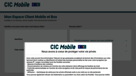 What Cic-mobile.fr website looked like in 2021 (2 years ago)