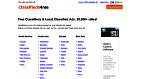 What Classifieds4me.com website looked like in 2021 (2 years ago)