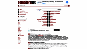 What Compilers.net website looked like in 2021 (3 years ago)