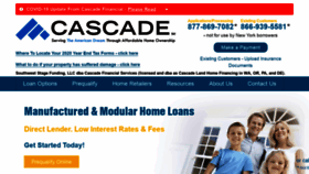 What Cascadeloans.com website looked like in 2021 (2 years ago)