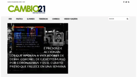 What Cambio21.cl website looked like in 2021 (2 years ago)