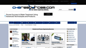What Cheresources.com website looked like in 2021 (2 years ago)