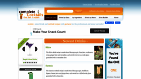 What Completecocktails.com website looked like in 2021 (2 years ago)
