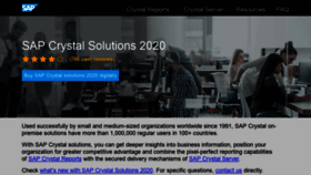 What Crystalreports.com website looked like in 2021 (2 years ago)
