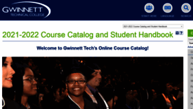 What Catalog.gwinnetttech.edu website looked like in 2021 (2 years ago)