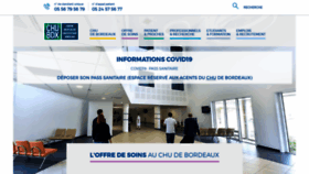 What Chu-bordeaux.fr website looked like in 2021 (2 years ago)