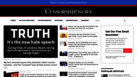 What Censorship.news website looked like in 2021 (2 years ago)