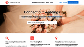 What Connecticut-weddings.com website looked like in 2021 (2 years ago)