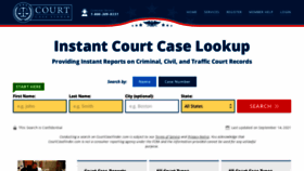 What Courtcasefinder.com website looked like in 2021 (2 years ago)