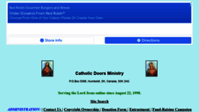 What Catholicdoors.com website looked like in 2021 (2 years ago)