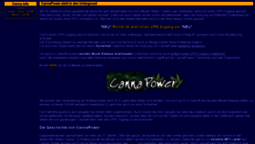 What Cannapower.be website looked like in 2021 (2 years ago)