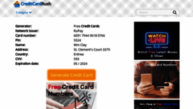 What Creditcardnumbersfree.com website looked like in 2021 (2 years ago)