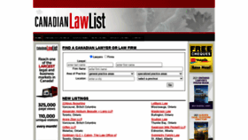 What Canadianlawlist.com website looked like in 2021 (2 years ago)