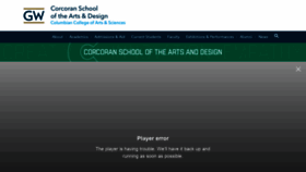 What Corcoran.edu website looked like in 2021 (2 years ago)