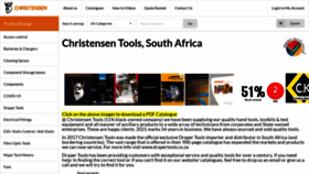 What Christensen.co.za website looked like in 2021 (4 years ago)