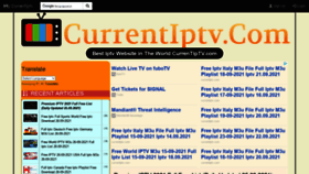 What Currentiptv.com website looked like in 2021 (2 years ago)