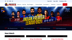 What Cricketbettingtipsprince.com website looked like in 2021 (2 years ago)