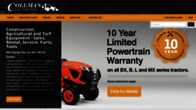 What Colemanequip.com website looked like in 2021 (2 years ago)