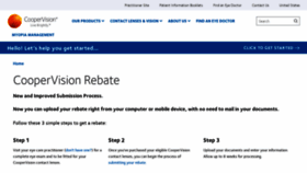 What Coopervision-rebates.com website looked like in 2021 (2 years ago)