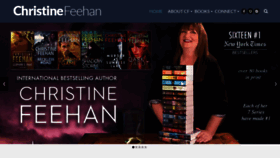 What Christinefeehan.com website looked like in 2021 (2 years ago)