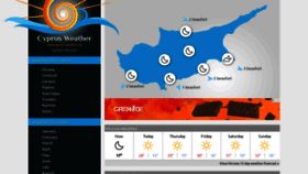 What Cyprus-weather.org website looked like in 2021 (2 years ago)