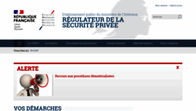What Cnaps-securite.fr website looked like in 2021 (2 years ago)