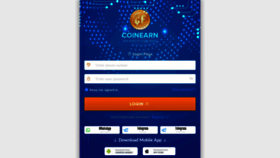 What Coinearn.in website looked like in 2021 (2 years ago)