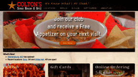 What Coltonssteakhouse.com website looked like in 2021 (2 years ago)