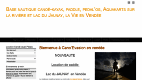 What Canoevasion.fr website looked like in 2021 (2 years ago)