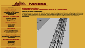 What Cheops-pyramide.ch website looked like in 2021 (2 years ago)