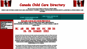 What Canadachildcaredirectory.com website looked like in 2021 (2 years ago)