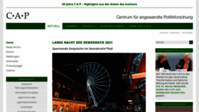 What Cap-lmu.de website looked like in 2021 (2 years ago)