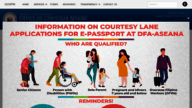 What Consular.dfa.gov.ph website looked like in 2021 (2 years ago)