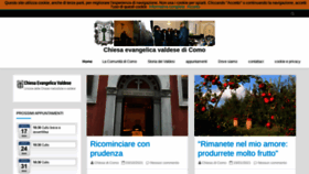 What Chiesavaldesecomo.org website looked like in 2021 (2 years ago)