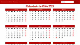 What Calendariochile.com website looked like in 2021 (2 years ago)